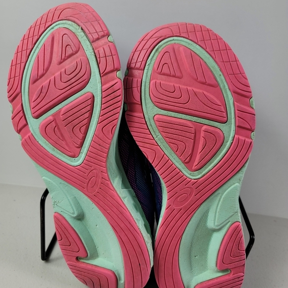 Asics Noosa GS Blue pinkSport Athletic Running Women Sz 5 - Picture 6 of 10